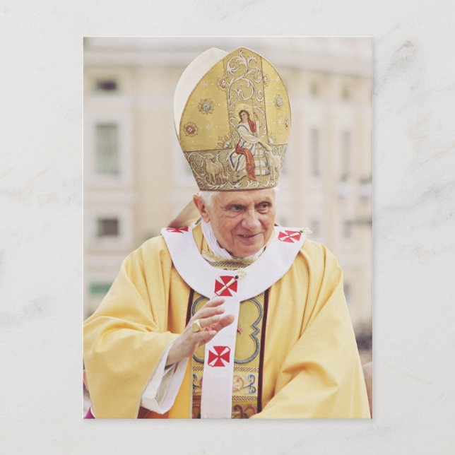 Postal Festiva Benedicto XVI (Anverso)