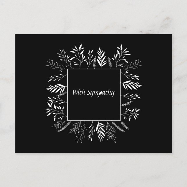 Postal Festiva Bereavement, Condolences (Anverso)