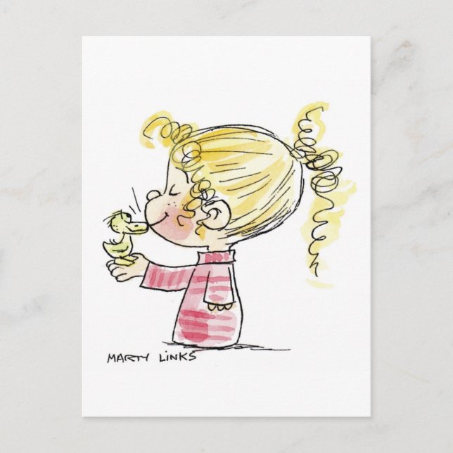 Postal Festiva Beso de Pascua EAS-009 (Anverso)