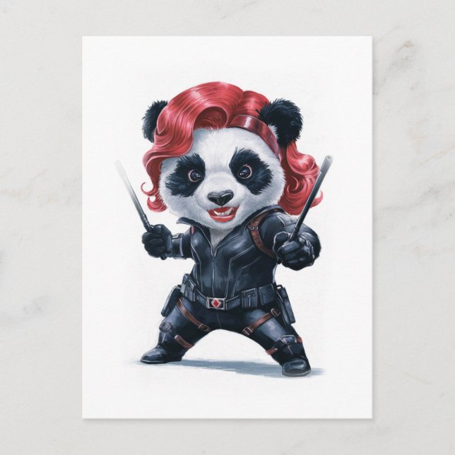 Postal Festiva Best Female Action Panda Movie Character on a  (Anverso)