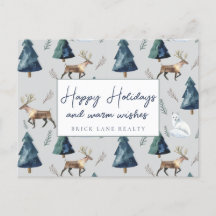 Bienes Raíces Felices Vacaciones Verde Clásico