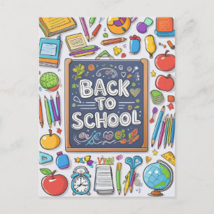 Postal Festiva ¡Bienvenido de vuelta al colegio!