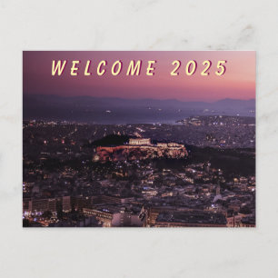 POSTAL FESTIVA BIENVENIDOS 2025