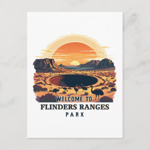 Postal Festiva Bienvenidos a Flinders Ranges National Australian