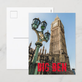 Postal Festiva Big Ben en el regalo de Westminster Londres