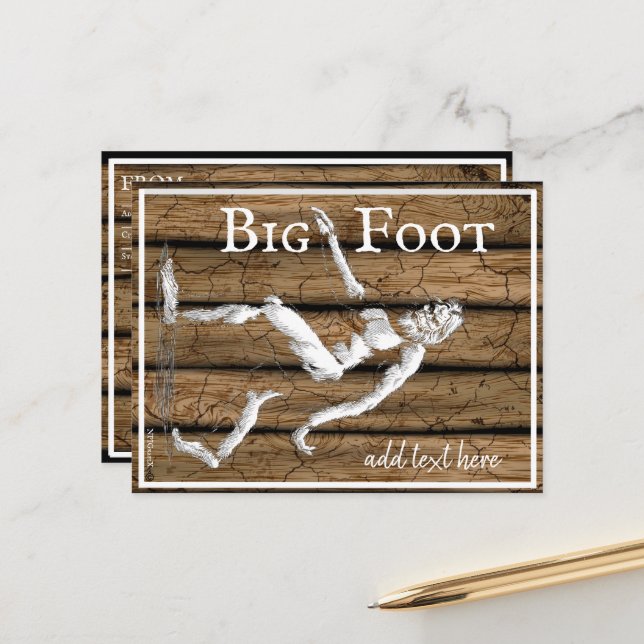 Postal Festiva Bigfoot Postcard (Anverso/Reverso In Situ)