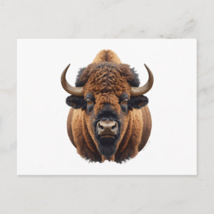 Postal Festiva Bisonte / Búfalo