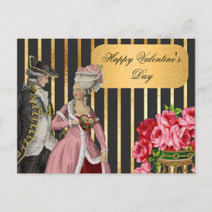Postal Festiva Black and Gold Marie Antoinette Valentine