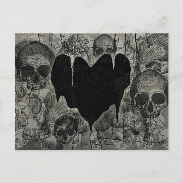 Postal Festiva Bleak Heart Gothic Valentine (Anverso)