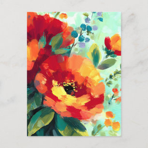 Postal Festiva Bloom Vibrant Floral Garden