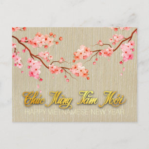 Postal Festiva Blossom Tet Hoa Anh Dao Año Nuevo Vietnamita HP2a