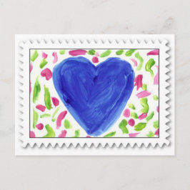 Postal Festiva Blue Valentine - Soy azul sin ti - Postcard