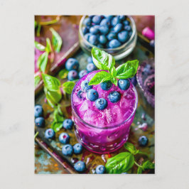 Postal Festiva Blueberry Mojito - Cocktail de verano