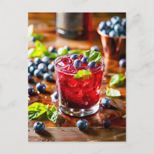Postal Festiva Blueberry Mojito - Cocktail de verano
