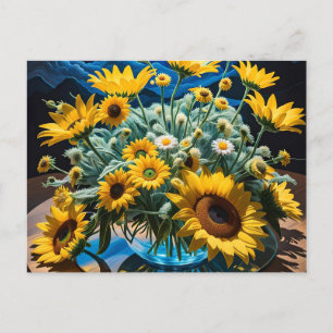 Postal Festiva Bodegón Flores y Noche 1 - 001