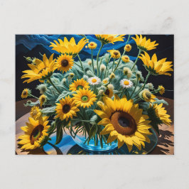 Postal Festiva Bodegón Flores y Noche 1 - 001