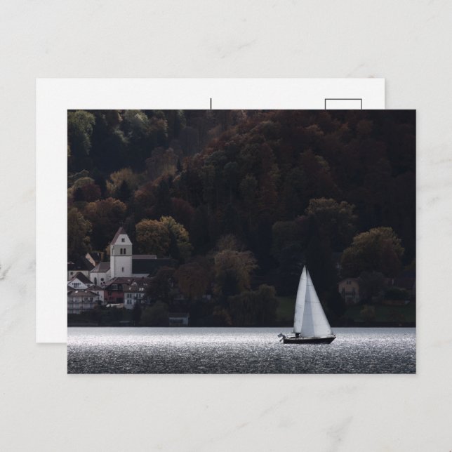 Postal Festiva Bodman Lake Constance Alemania (Anverso / Reverso)