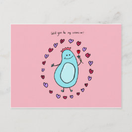 Postal Festiva Boey will you be my valentine card