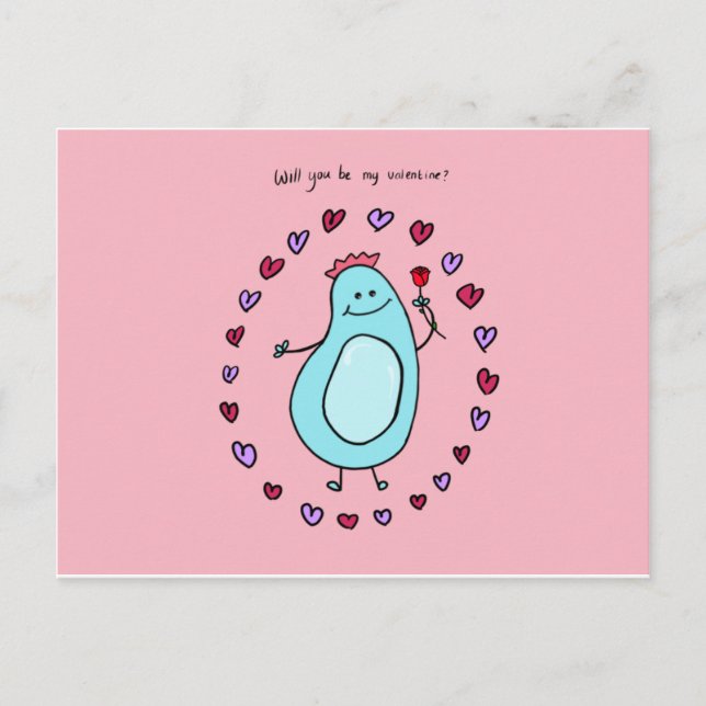 Postal Festiva Boey will you be my valentine card (Anverso)