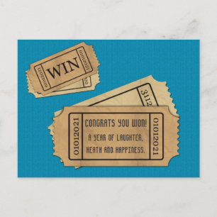 Postal Festiva boleto ganador para 2021