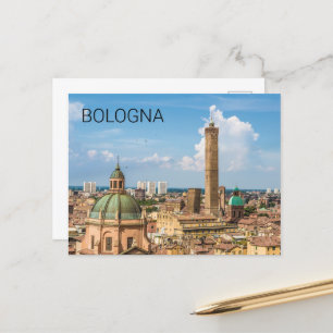 Postal Festiva Bolonia Emilia-Romagna Italia Panorama Souvenir