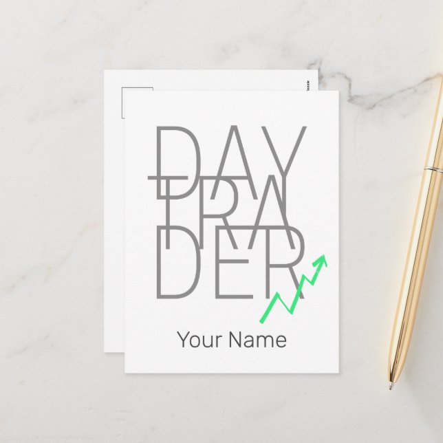 Postal Festiva Bolsa de Valores de Day Trader y Cryptocurrency (Anverso/Reverso In Situ)