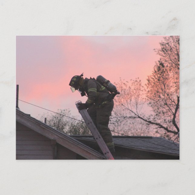 Postal Festiva Bombero (Anverso)