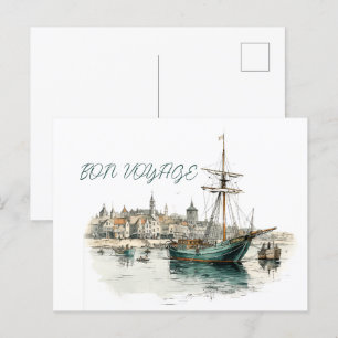 Postal Festiva Bon Voyage