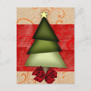 Postal Festiva bonito elegante de vacaciones Saludo PostCards