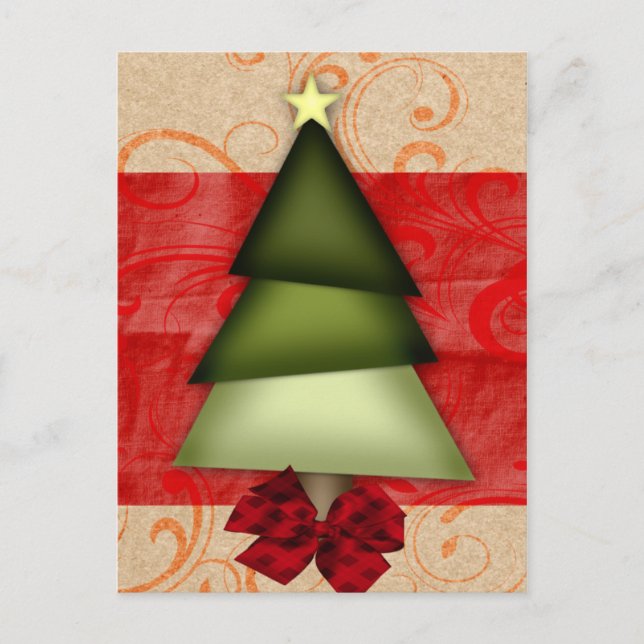 Postal Festiva bonito elegante de vacaciones Saludo PostCards (Anverso)