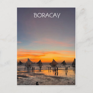 Postal Festiva Boracay Postard Sunset
