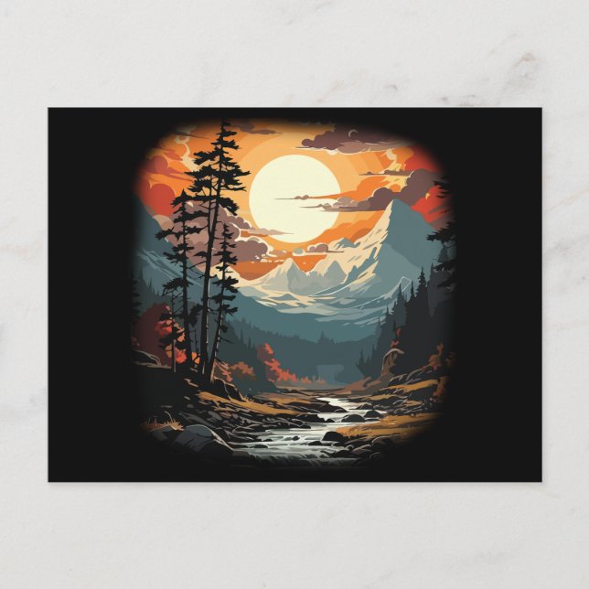 Postal Festiva Bosque (Anverso)