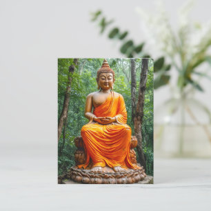 Postal Festiva Bosque de calma: El santuario de Buda