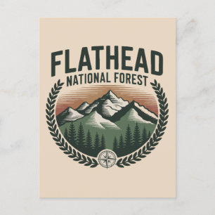Postal Festiva Bosque Nacional Flathead