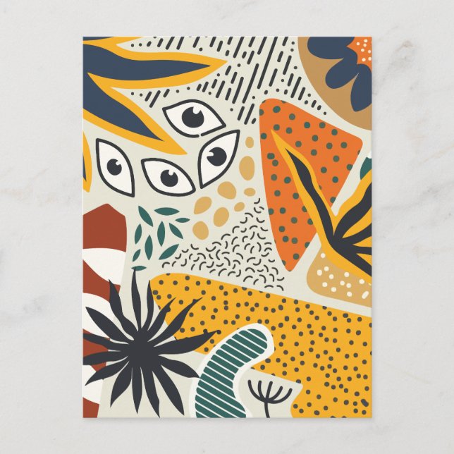 Postal Festiva Botánica moderna (Anverso)