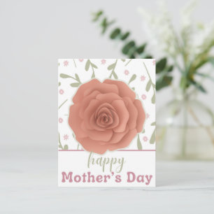 Postal Festiva Botanical Rose Mother´s Day