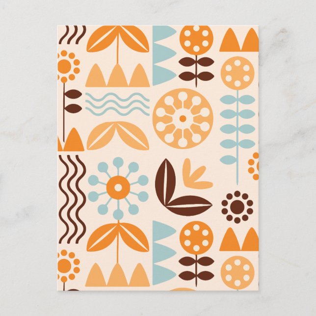 Postal Festiva botánico minimalista (Anverso)