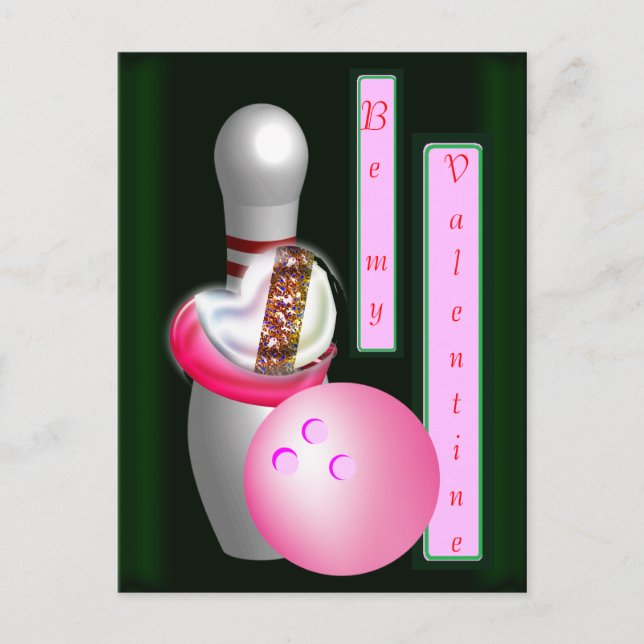 Postal Festiva Bowling Valentine (Anverso)