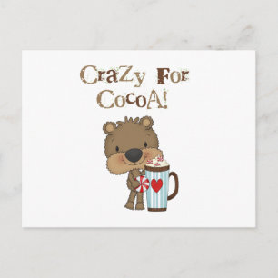 Postal Festiva Boy Bear Loco Para Las Vacaciones De Cocoa