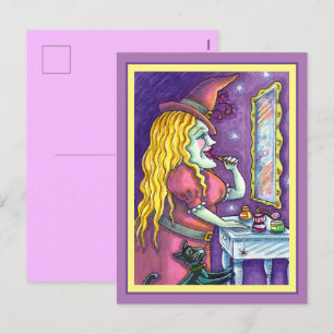 POSTAL FESTIVA BRAZOS DE LÍPSTICK, PERFUME Y NAIL POLACO, DIVERSI