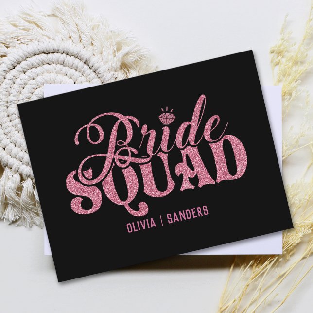 Postal Festiva Bride Squad Bright Pink (Subido por el creador)