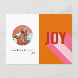 Postal Festiva Brillante retro colorida alegría foto de marco de