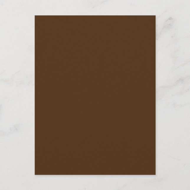 Postal Festiva Brown #4D2A10, cocodrilo (Anverso)