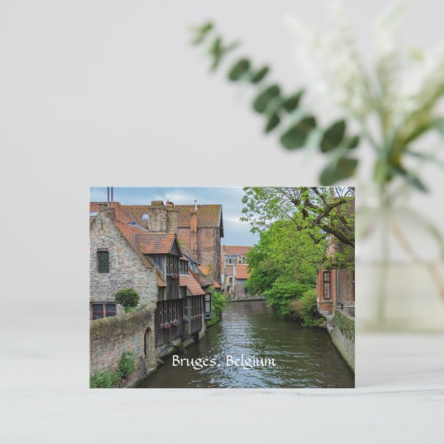 Postal Festiva Bruges, Belgium (labeled) (Anverso de pie)