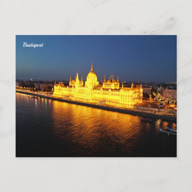Postal Festiva Budapest Hungría (Anverso)