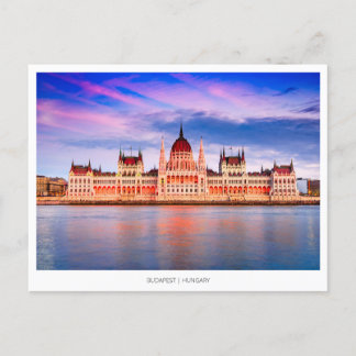 Postal Festiva Budapest y río Danubio, Hungría