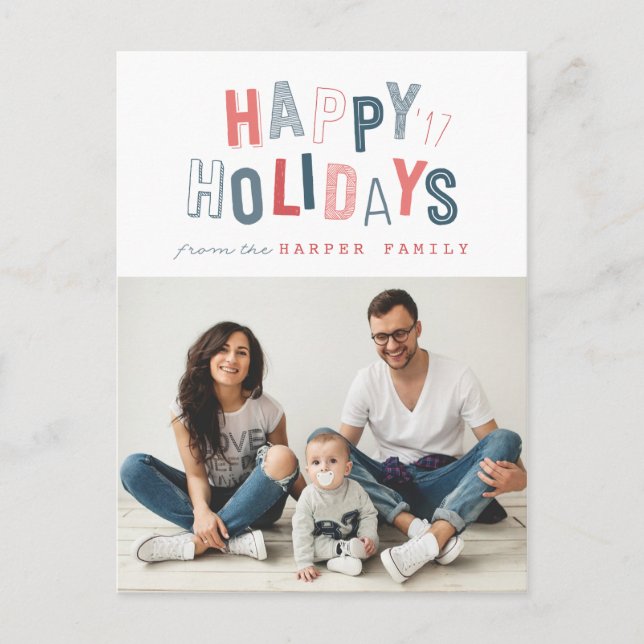 POSTAL FESTIVA BUENAS FIESTAS (Anverso)