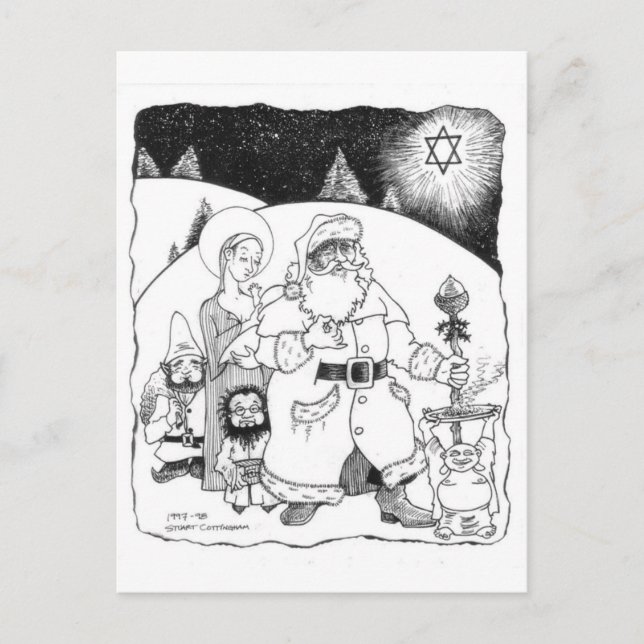 Postal Festiva ¡Buenas fiestas! (Anverso)