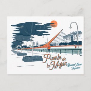 Postal Festiva Buenos Aires, Argentina, América del Sur, viaje