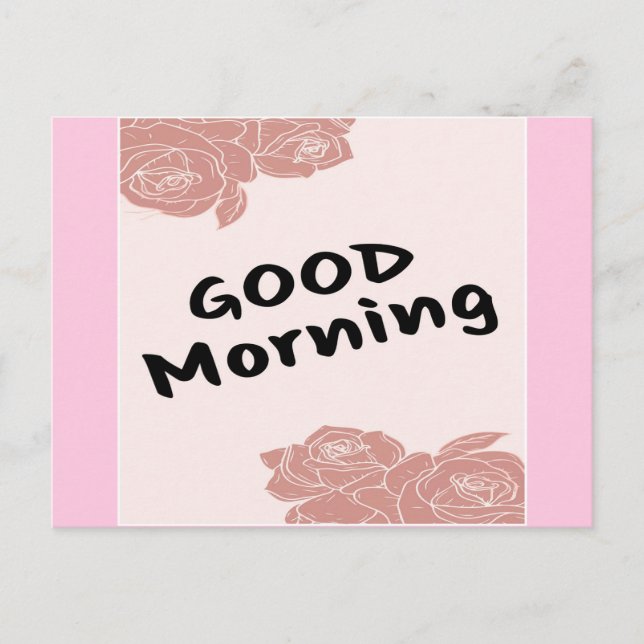 Postal Festiva Buenos días (Anverso)